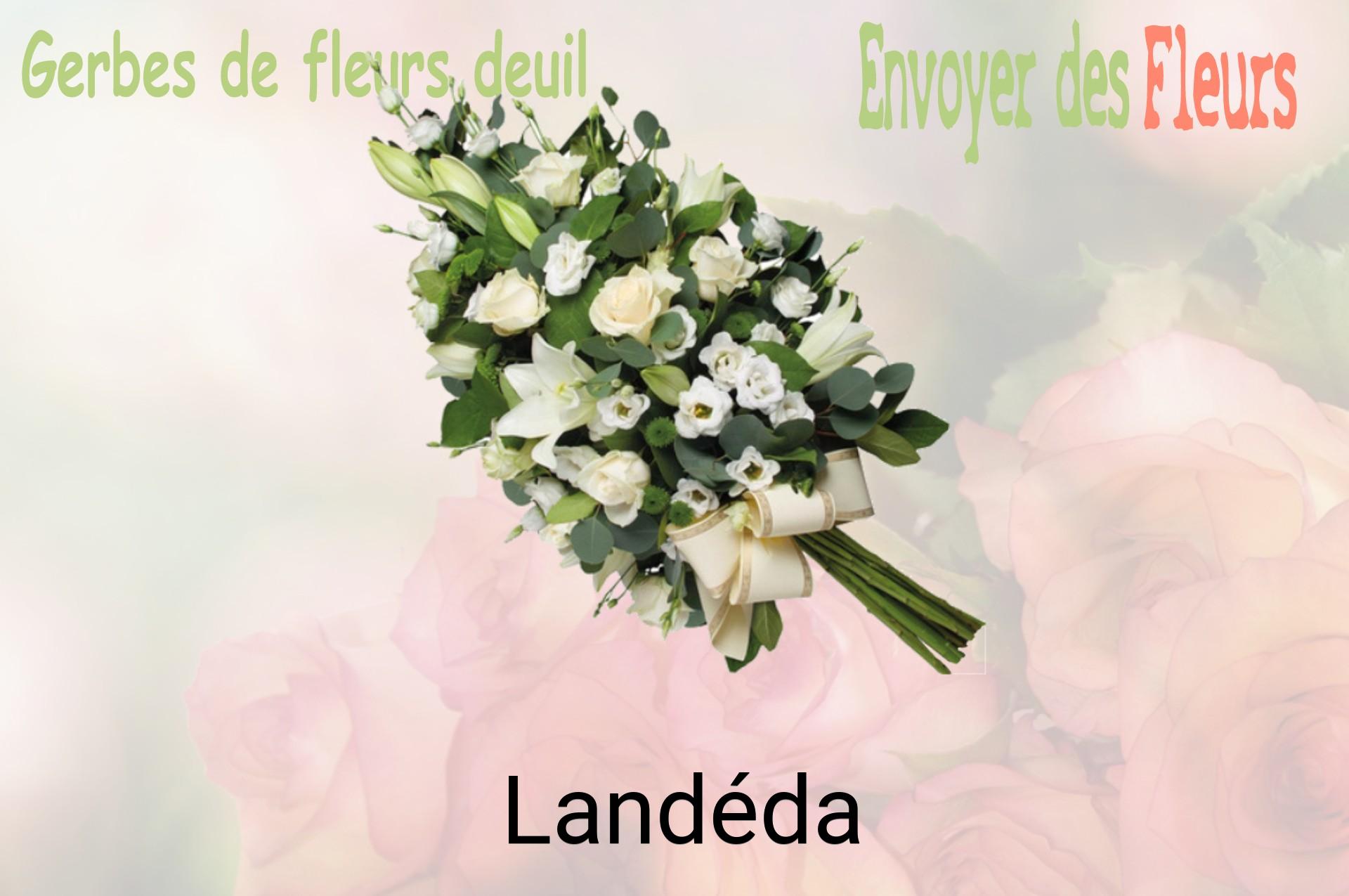 Gerbe de fleurs de deuil livrée à Landéda